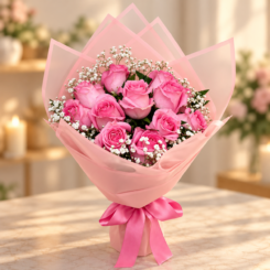Buquê La Belle 24 (COR ROSA)