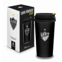 Copo plástico térmico com tampa 200ml do Atlético