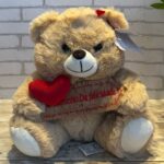 Urso M com Plaquinha - 26cm