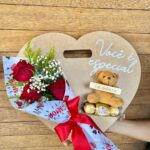 MDF Coração Especial 1 ( Rosas)