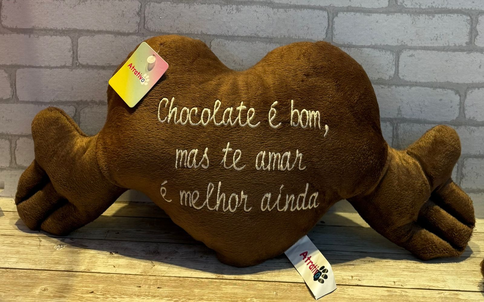 Pelúcia G Coração de Chocolate - 18cm