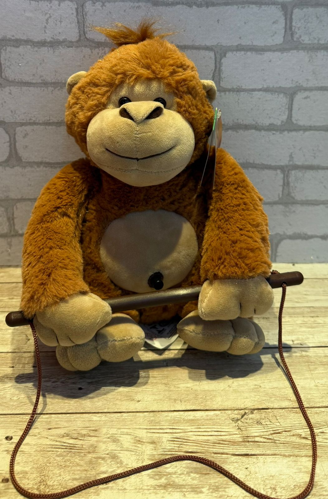 Pelúcia P Macaco para Pendurar - 23cm