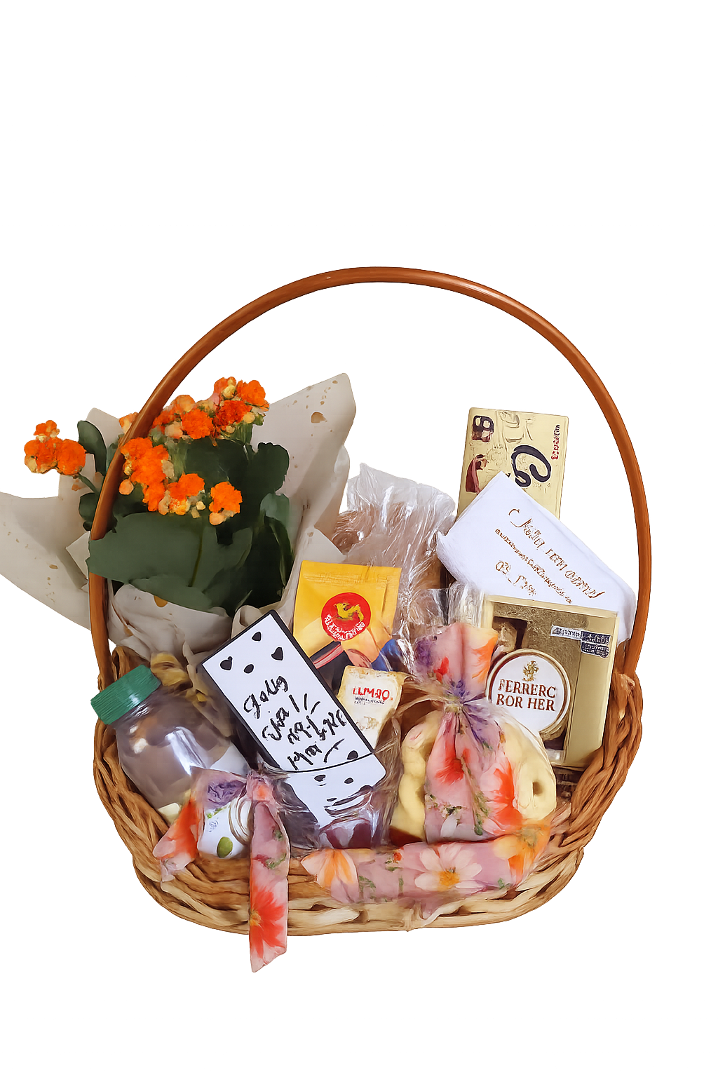 Café Dia da Mulher 2 - Cesta Vime P