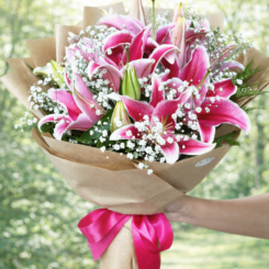 Flor do Campo 3 ( Lírios e Gypsophila)