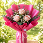 buque coreano rosa, tamanho p